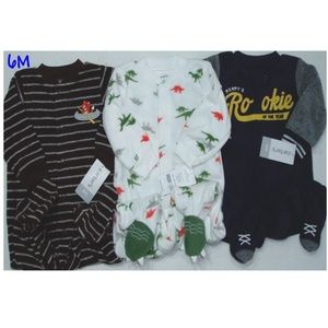 Sleep Play Outfit Sleeper Footed Baby Boys Fleece